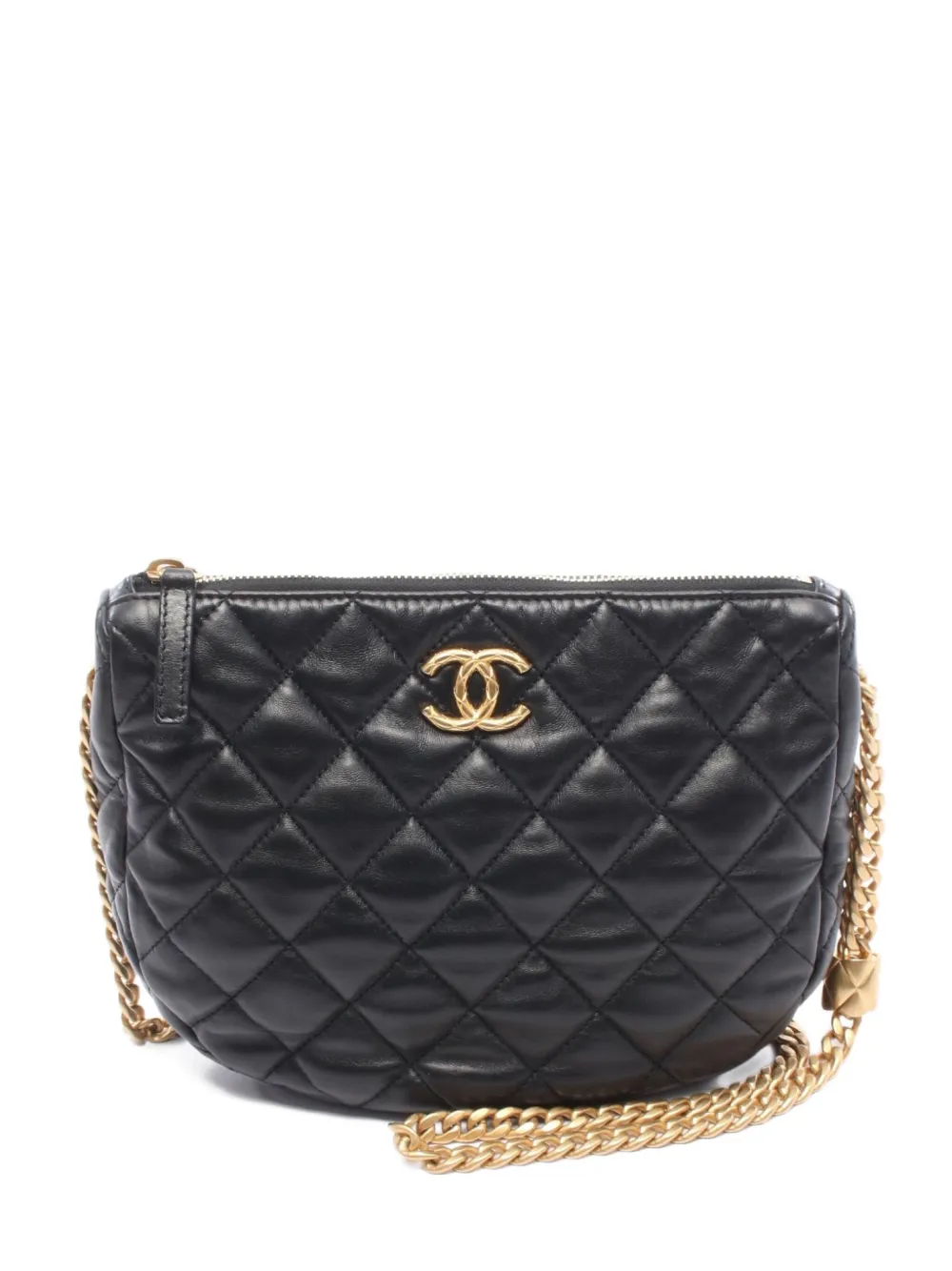 CHANEL Pre-Owned 2021 マトラッセ チェーン ショルダーバッグ - ブラック CHANEL Pre-Owned 2021 マトラッセ チェーン ショルダーバッグ - ブラック