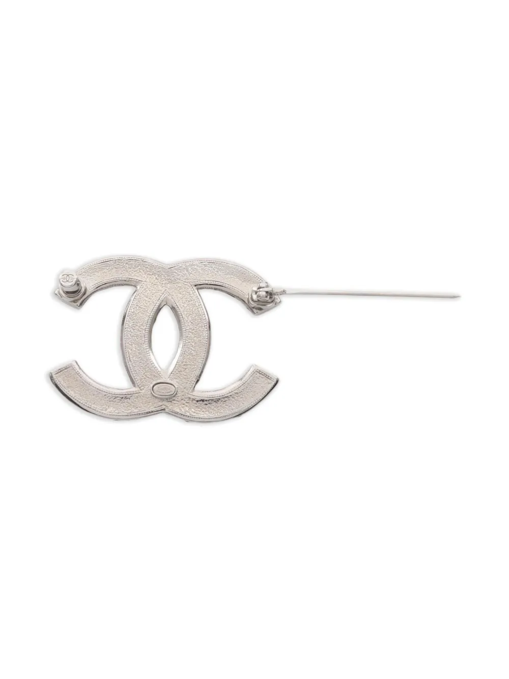 CHANEL Pre-Owned 1980s rhinestone CC brooch | Image 2