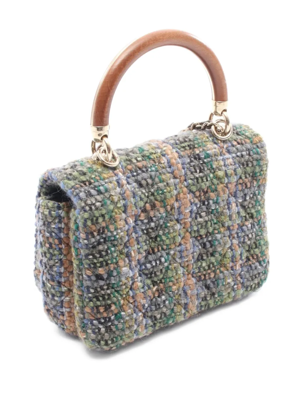 CHANEL Pre-Owned 2018-2019 wood-handle quilted handbag | Pre-Owned | Image 2
