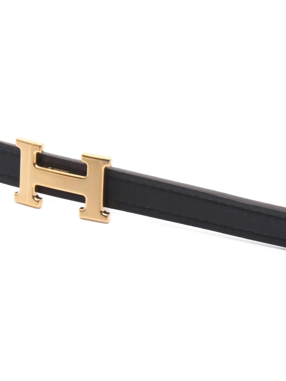 Pre-owned Hermes 2025 Constance Belt In Brown