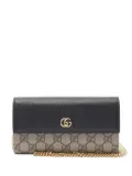 Gucci Pre-Owned 2020s GG Marmont chain wallet - Neutrals