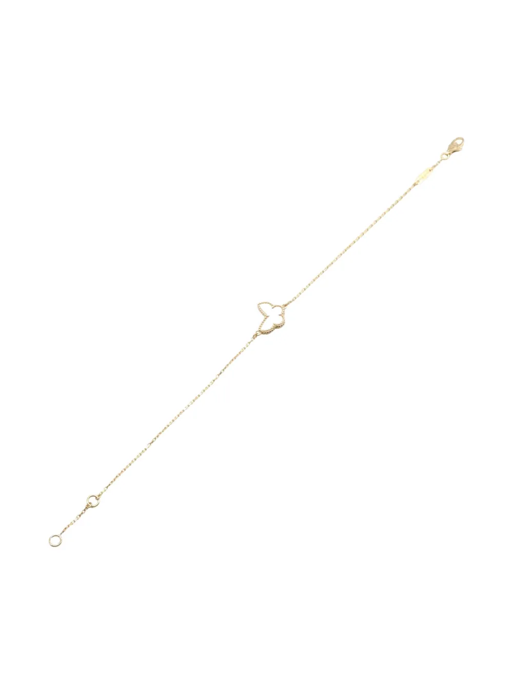 Pre-owned Van Cleef & Arpels 2010s Sweet Alhambra Papillon Bracelet In Gold