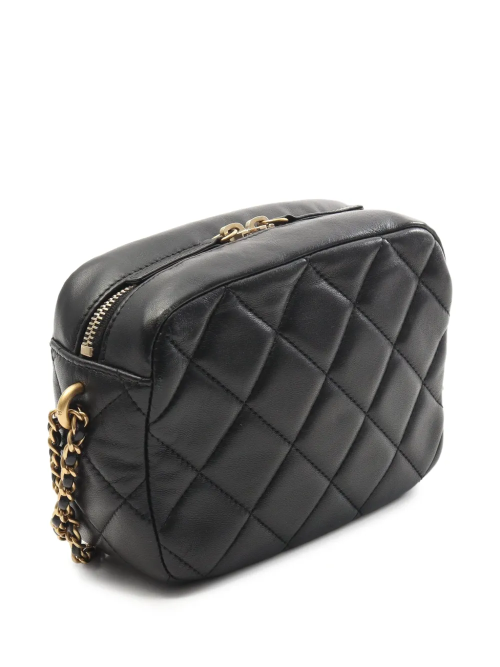 CHANEL Pre-Owned 2021 quilted pearl-chain shoulder bag | Pre-Owned | Image 2