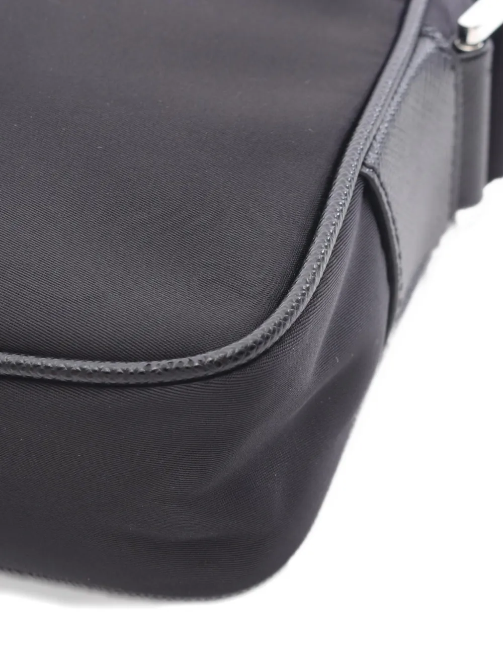 Pre-owned Prada 2010s Tessuto Saffiano Shoulder Bag In Black