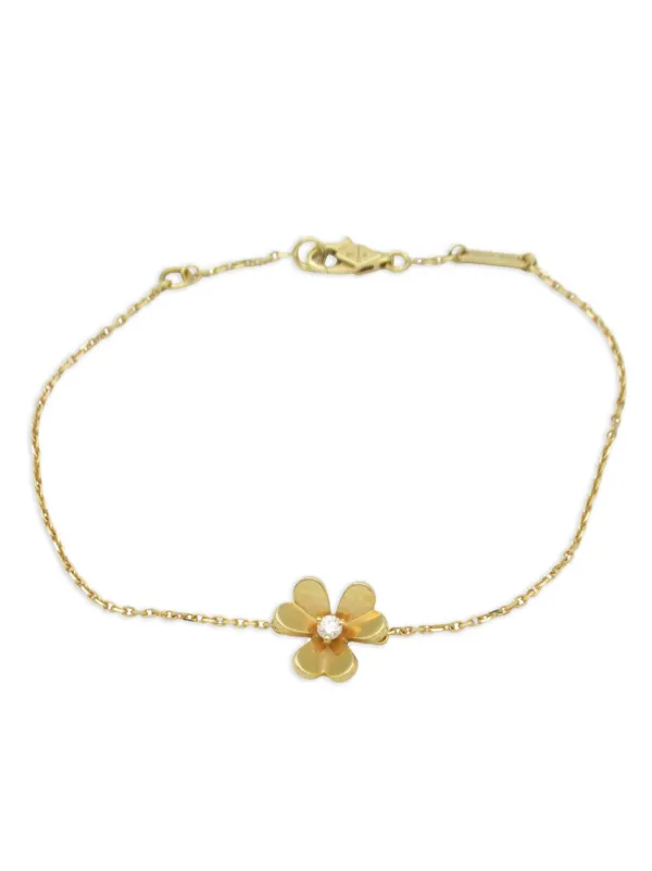 Van Cleef Arpels Pre-Owned 2010s 18K Yellow Gold Mini Frivole