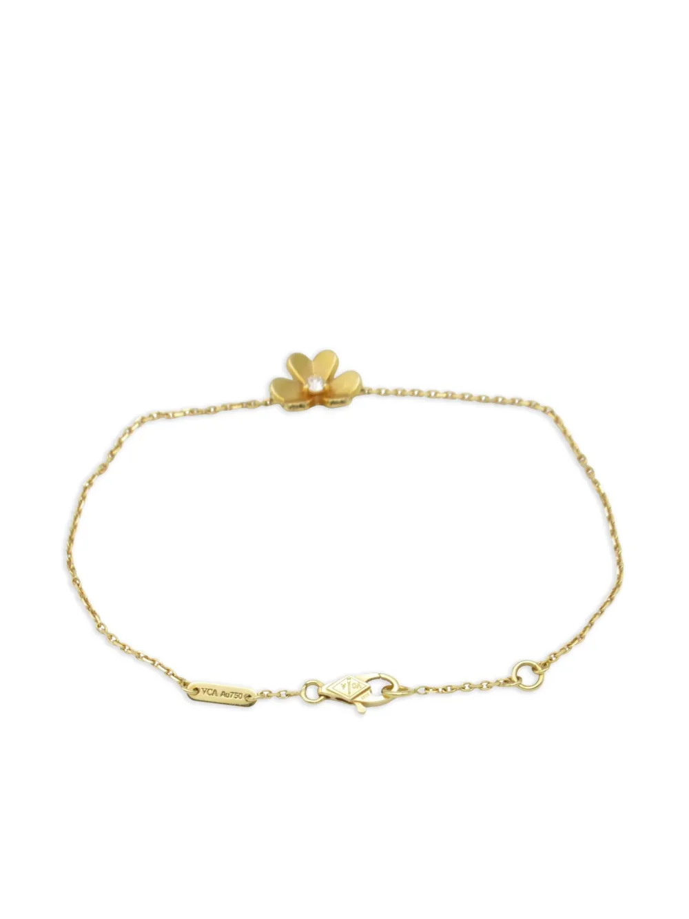 Van Cleef & Arpels 2010s 18K yellow gold mini Frivole diamond bracelet | Image 2