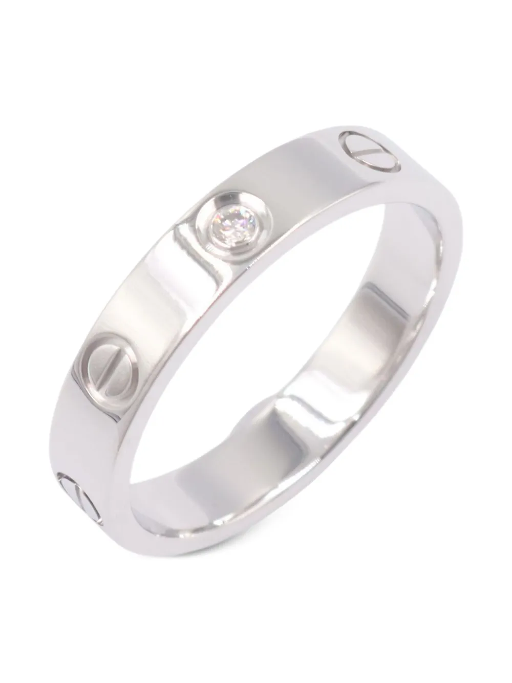Cartier 2010s 18K white gold mini Love diamond ring | Image 2