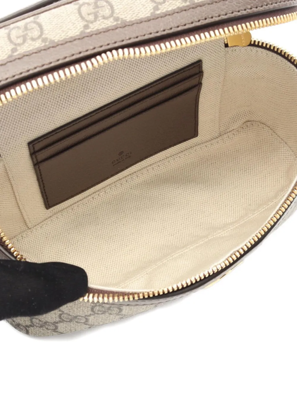 Pre-owned Gucci 2020s Small Ophidia Gg Supreme Vanity Bag In Neutral