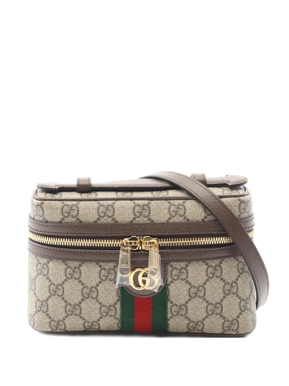 Gucci Pre-Owned 2020s small Ophidia GG Supreme vanity bag | Neutrals | Image 1