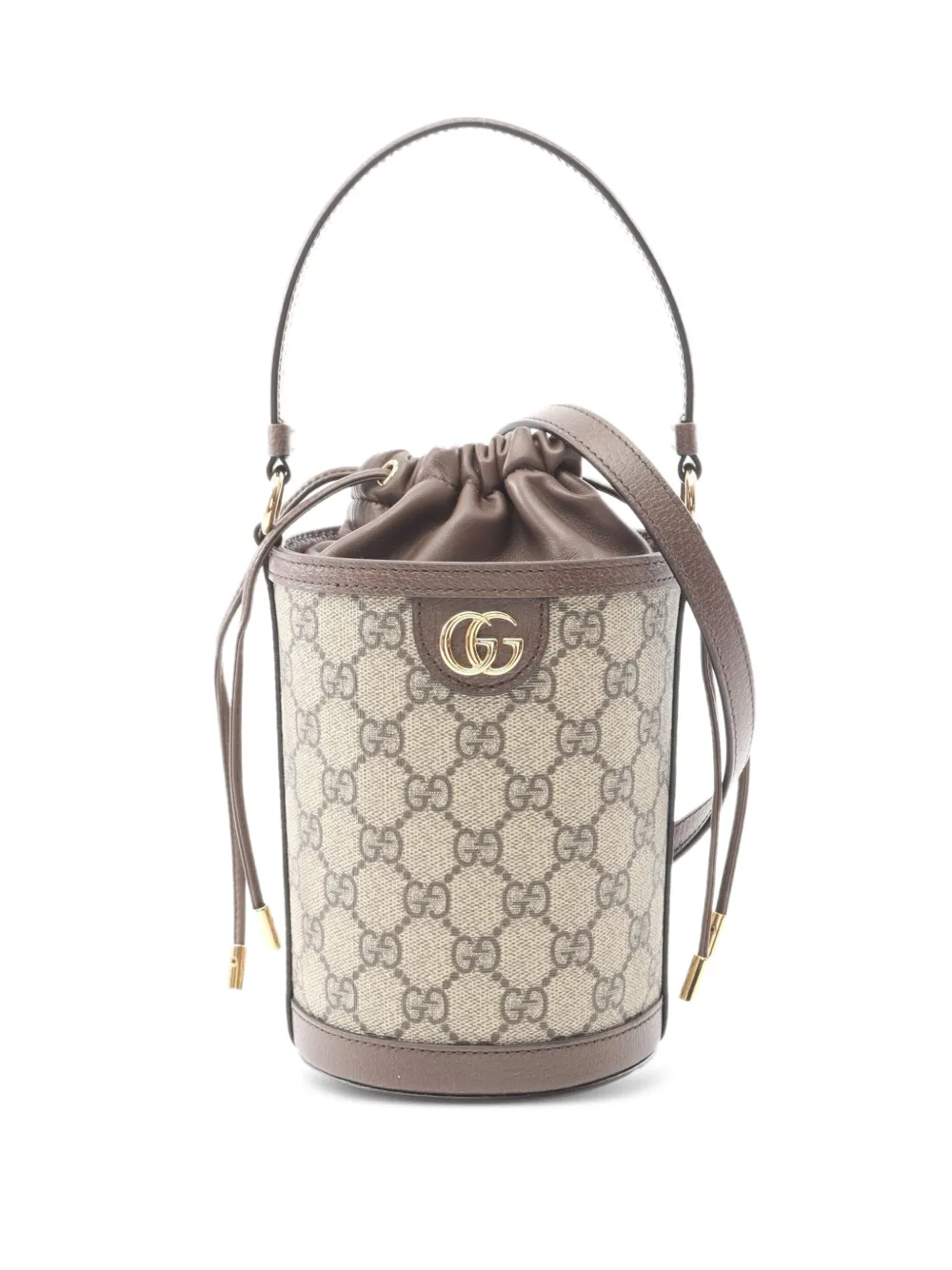 Gucci Pre-Owned 2020s mini Ophidia GG Supreme bucket bag | Brown | Image 1