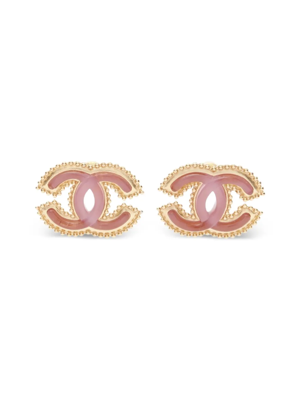 CHANEL Pre-Owned 1986-1988 Coco-mark earrings | Gold | Image 1