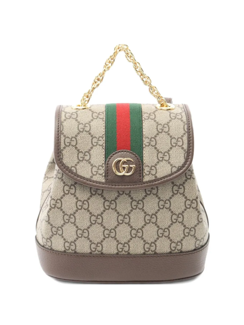 Pre-owned Gucci 2020s Gg Supreme Mini Backpack In Neutral