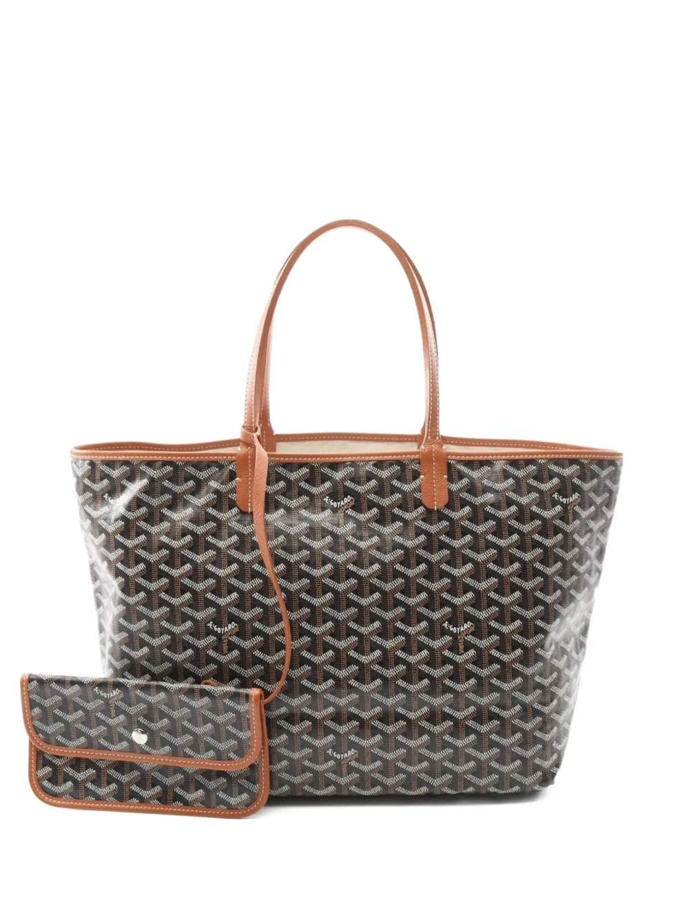 Pre-owned Goyard 2010s Saint Louis Pm Tote Bag In Brown