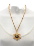 CHANEL Pre-Owned 1986-1988 coco-mark necklace - Yellow