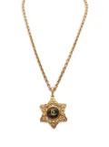 CHANEL Pre-Owned 1986-1988 coco-mark necklace - Yellow