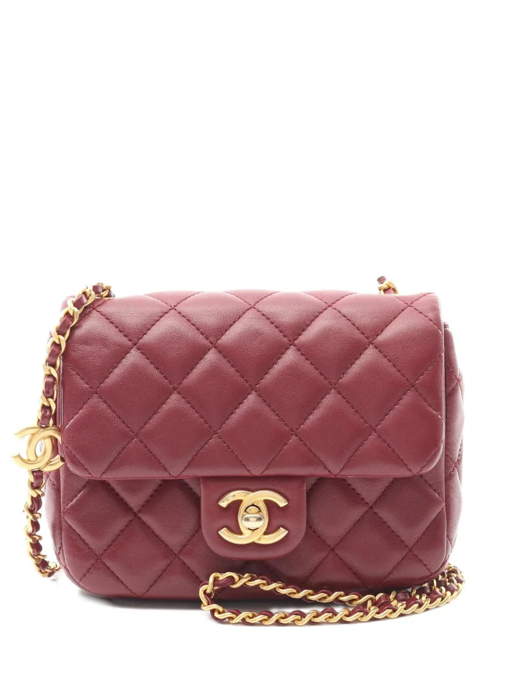 CHANEL Pre-Owned bolsa de hombro mini matelasse 2021 | rojo | Image 1