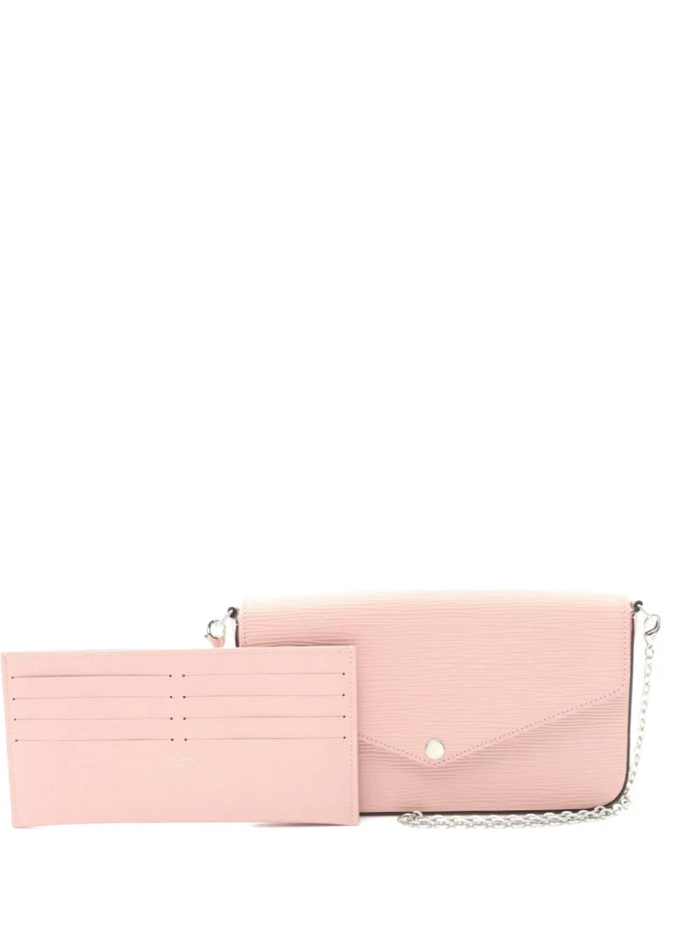 Louis Vuitton Pre-Owned 2019 Felicie ep- leather chain clutch bag | Pink | Image 1