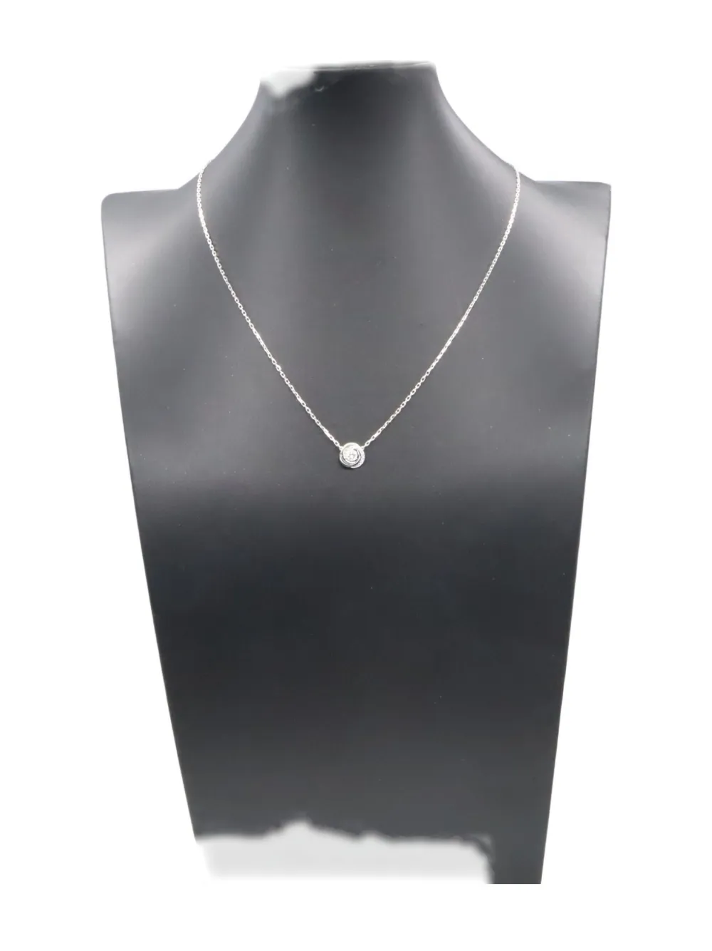 Cartier 18k white gold diamond Trinity necklace | Silver | Image 1