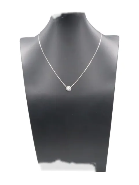 Cartier 18k white gold diamond Trinity necklace