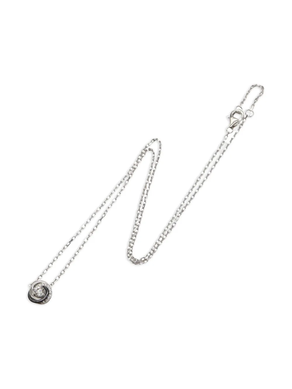 Cartier 18k white gold diamond Trinity necklace | Image 2