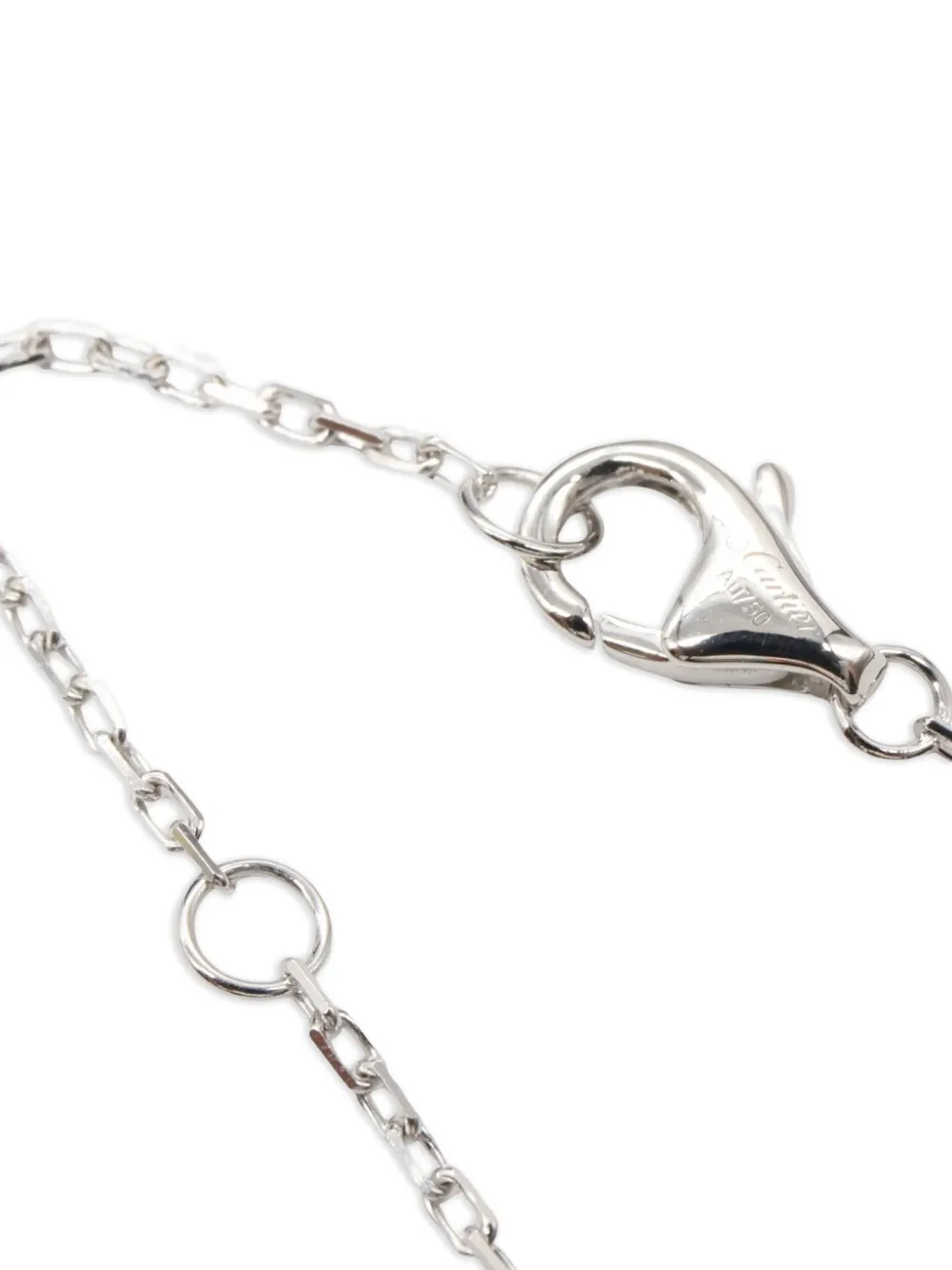 18k white gold diamond Trinity necklace