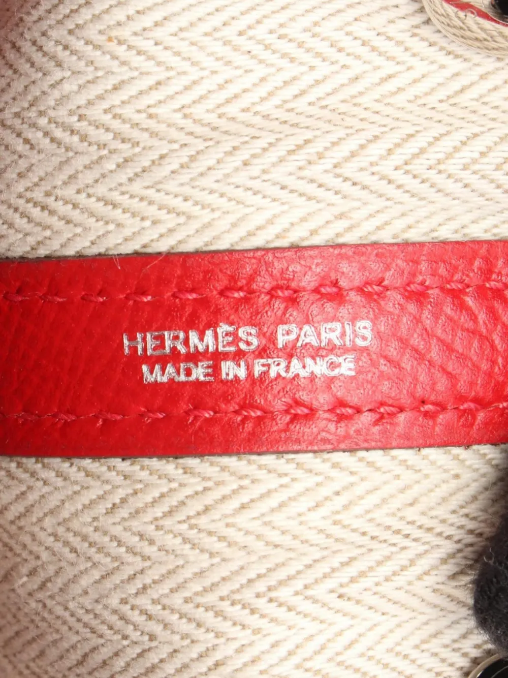 Pre-owned Hermes 2016 Garden Partytpm Tote Bag In Red