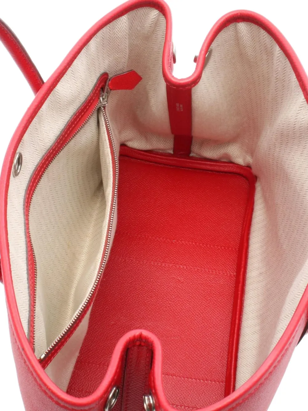 Pre-owned Hermes 2016 Garden Partytpm Tote Bag In Red
