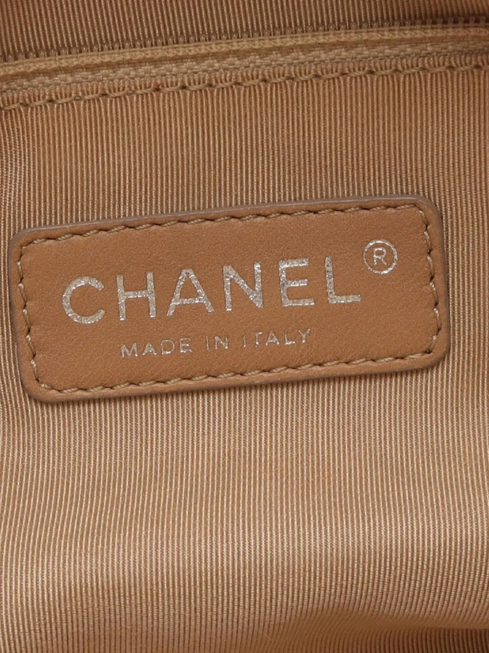 Pre-owned Chanel 2010-2011 Coco-mark Quilted Chain Shoulder Bag In Neutral