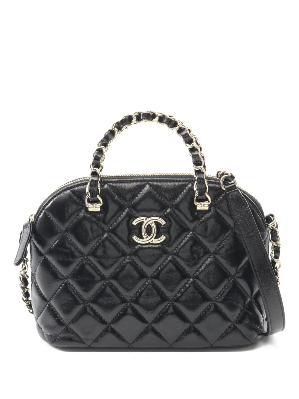 CHANEL Pre-Owned 2021 matelassé chain shoulder bag | Black | Image 1