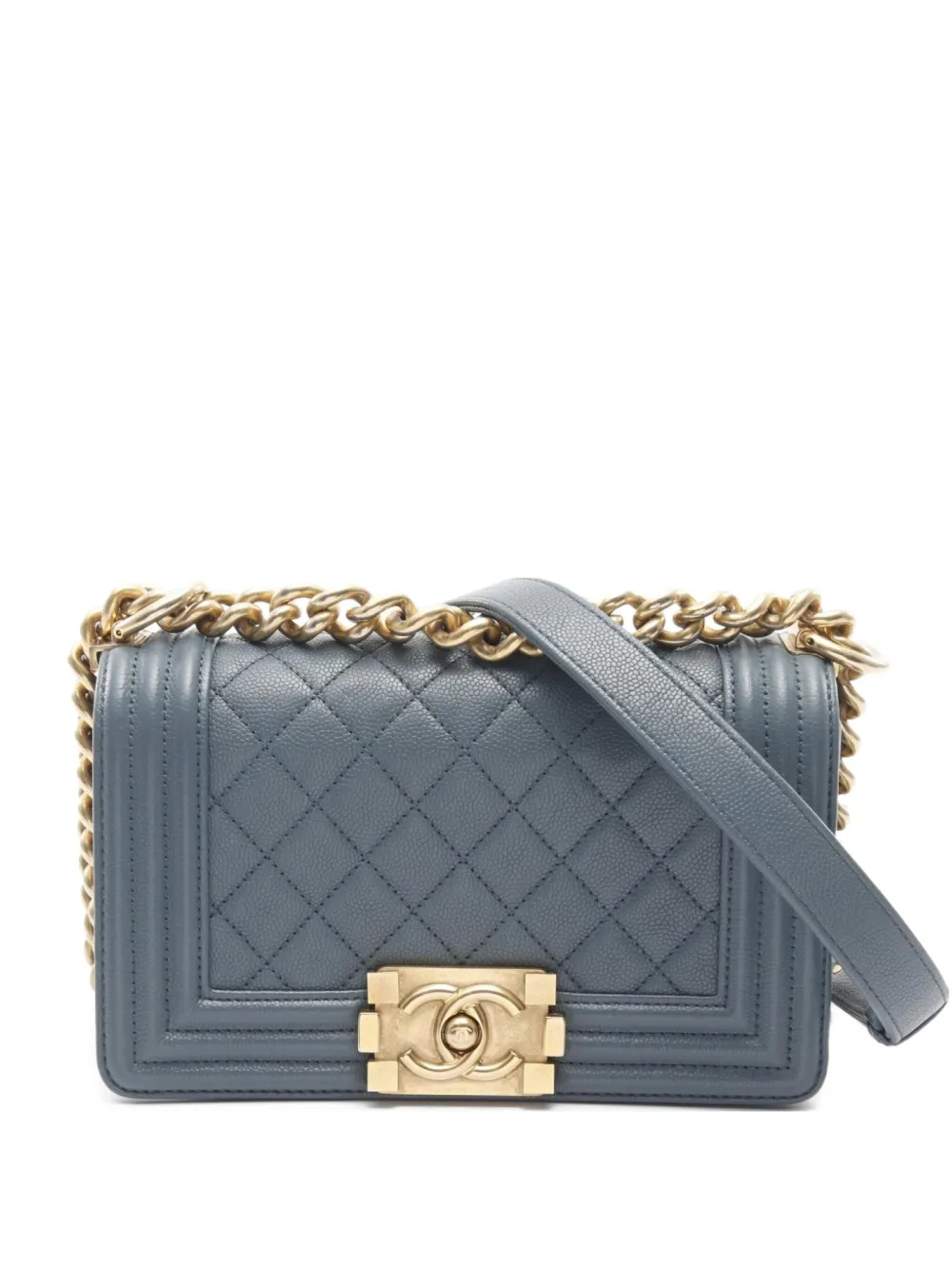 CHANEL Pre-Owned 2018 ボーイ シャネル ショルダーバッグ - ブルー CHANEL Pre-Owned 2018 ボーイ シャネル ショルダーバッグ - ブルー