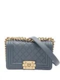 CHANEL Pre-Owned 2018 Boy Chanel shoulder bag - Blue