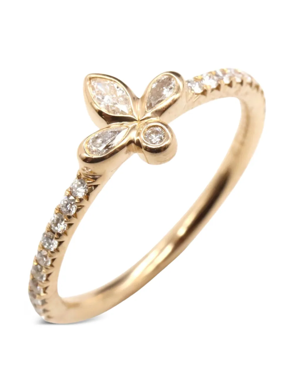 Tiffany & Co. Pre-Owned 2010s 18K rose gold Fleur-de-lis diamond ring ring | Image 2