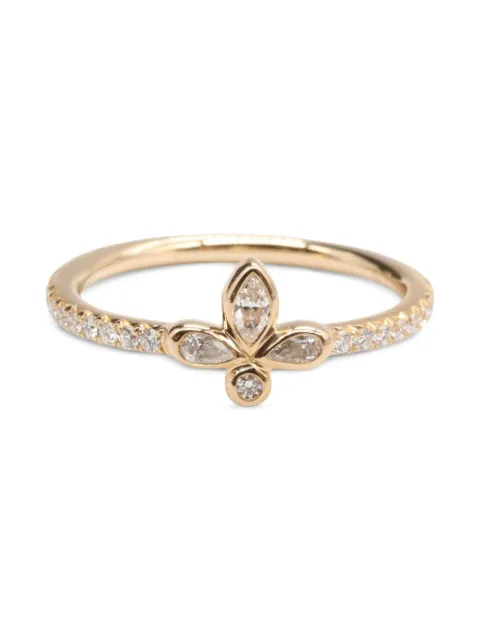 Tiffany & Co. Pre-Owned 2010s 18K rose gold Fleur-de-lis diamond ring ring