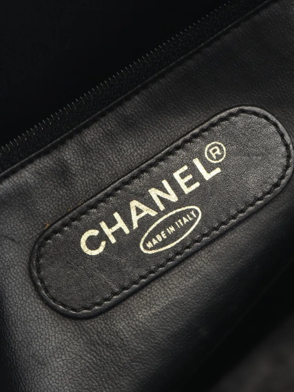 Pre-owned Chanel 2000s Coco Mark Tote Bag In Black