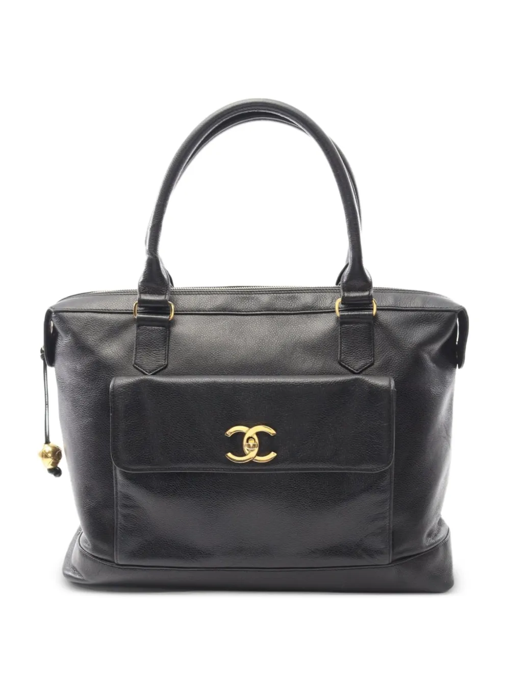 CHANEL Pre-Owned 2000s Coco Mark tote bag - ブラック CHANEL Pre-Owned 2000s Coco Mark tote bag - ブラック