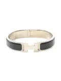 Hermès Pre-Owned 2000s enamel H clasp bangle - Grey