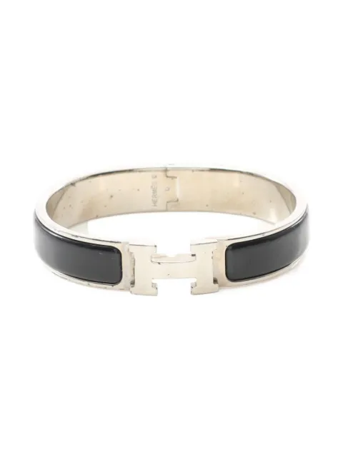 Hermès Pre-Owned 2000s emaillierter Armreif mit H-Spange