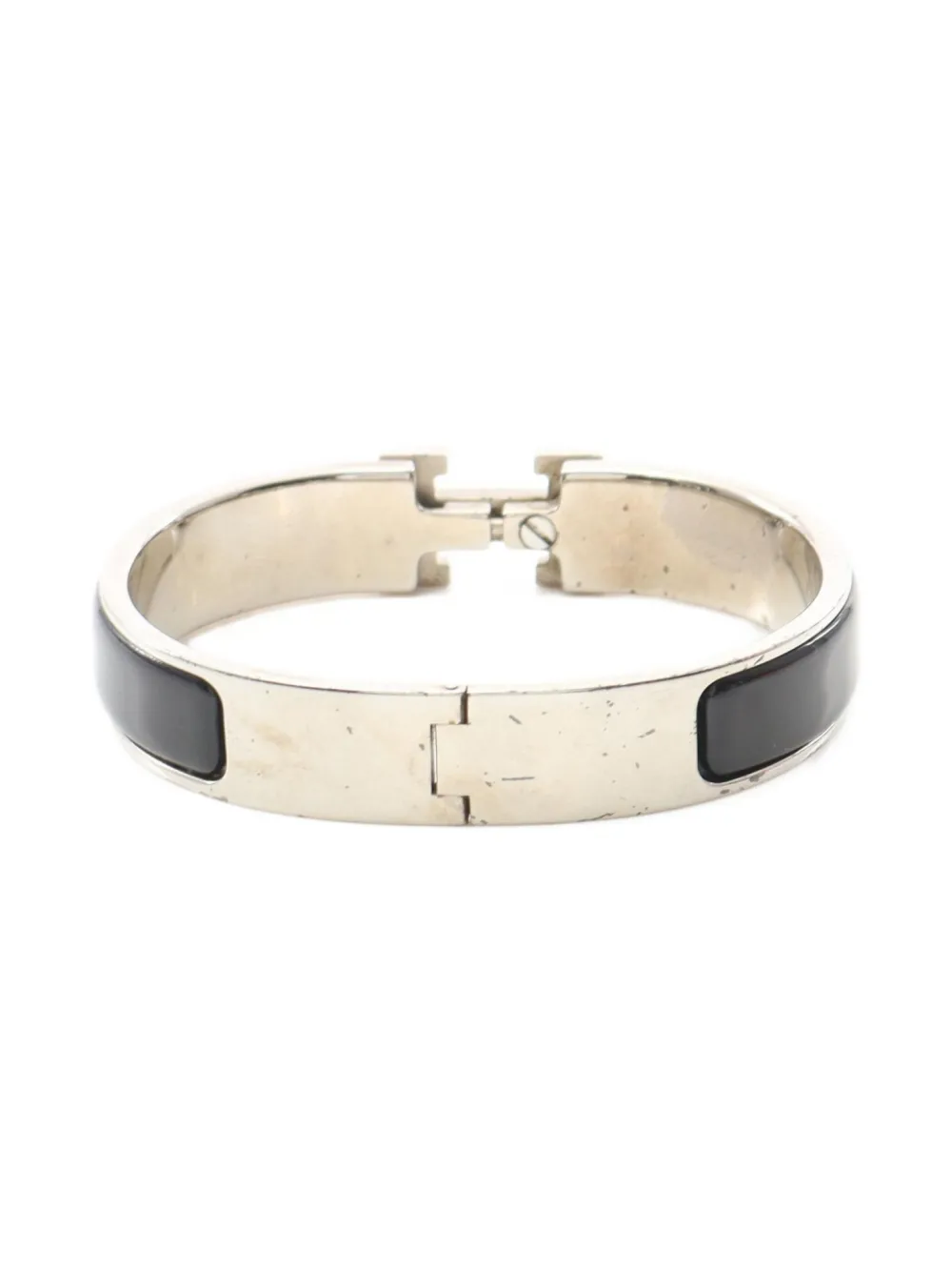 Hermès Pre-Owned 2000s enamel H clasp bangle | Image 2