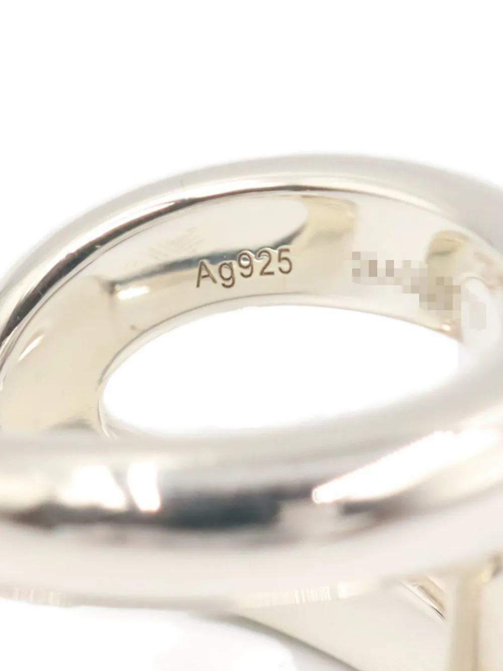 Pre-owned Hermes 2020s Osmoz Ring In Silver