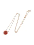 Van Cleef & Arpels 10s 18K rose gold Perlée Kurul necklace - Red