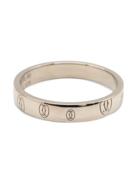 Cartier 2010s 18K white gold Happy Birthday ring