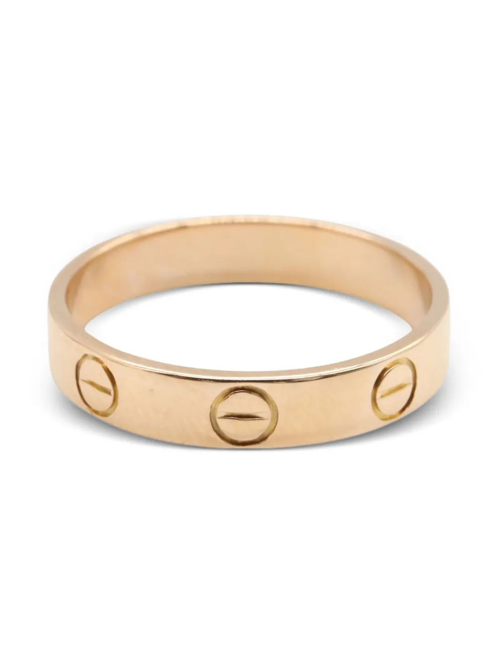 Cartier 10s 18K rose gold mini Love ring | Yellow | Image 1