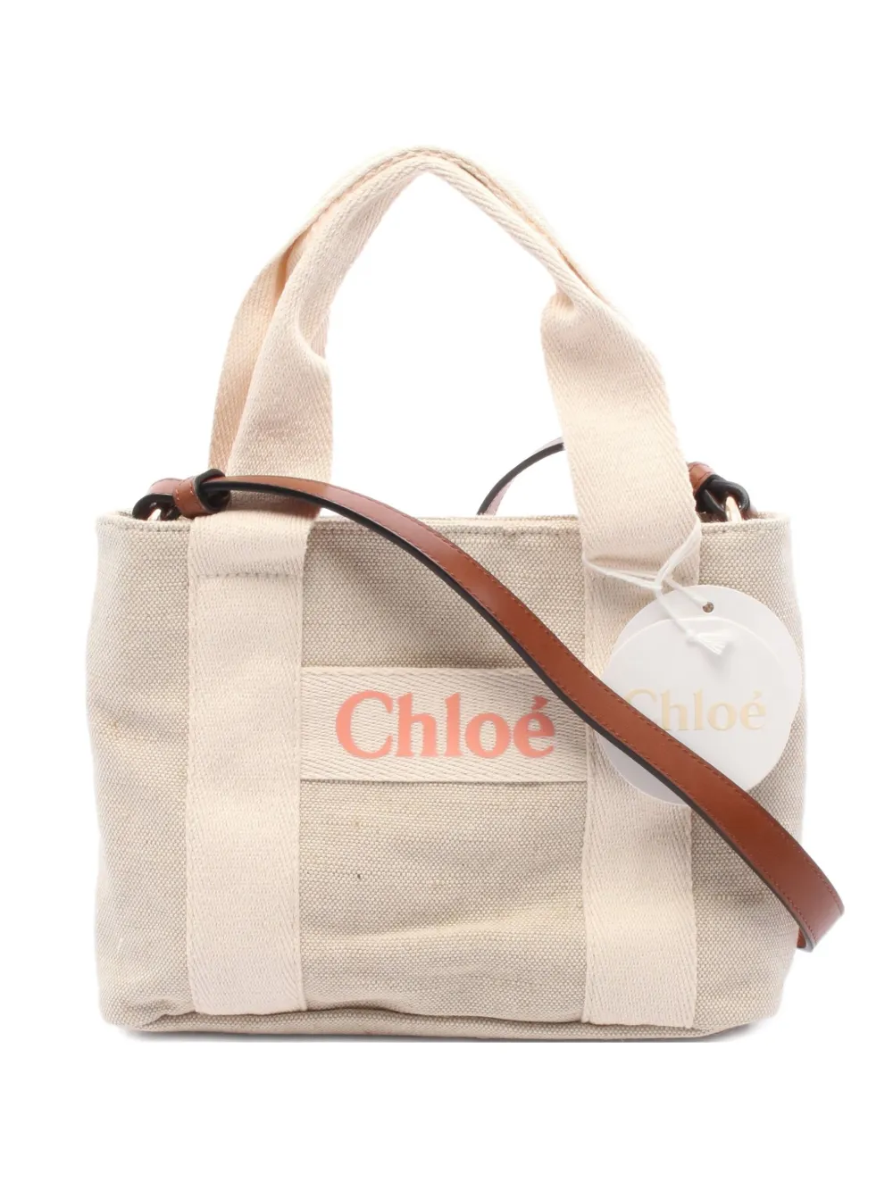 Chloé Pre-Owned 2020s canvas tote bag | Neutrals | Image 1