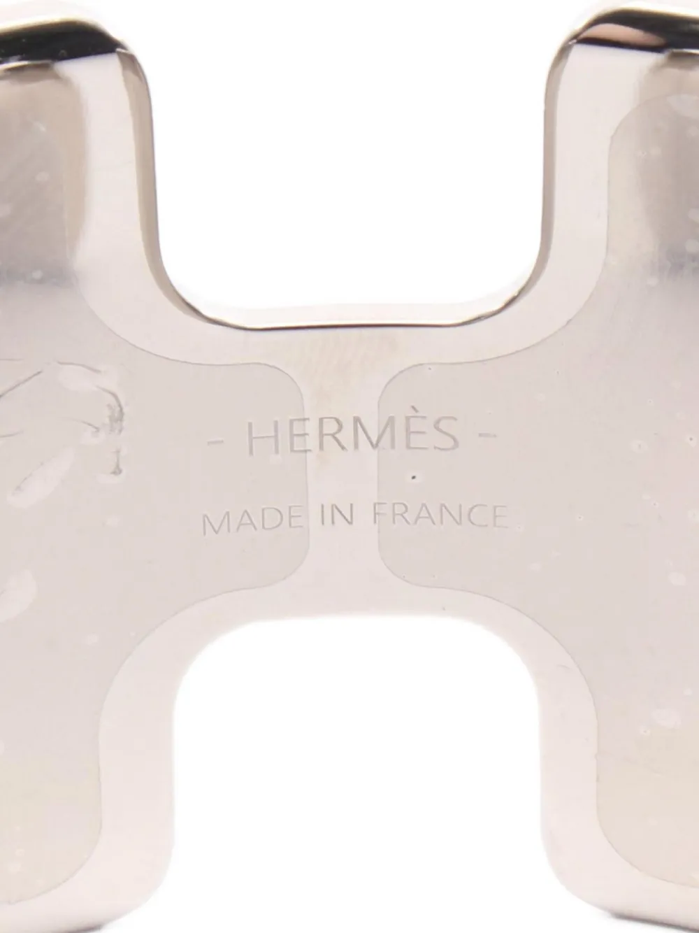Pre-owned Hermes 2010s Olympe Bangle In Silver