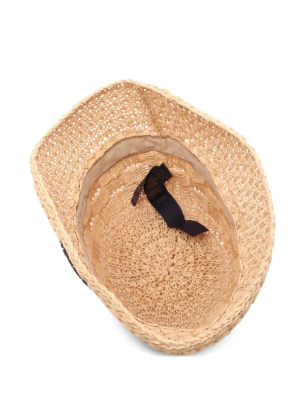 Louis Vuitton Pre-Owned 2024 Raffia Damier Hat Neutrals