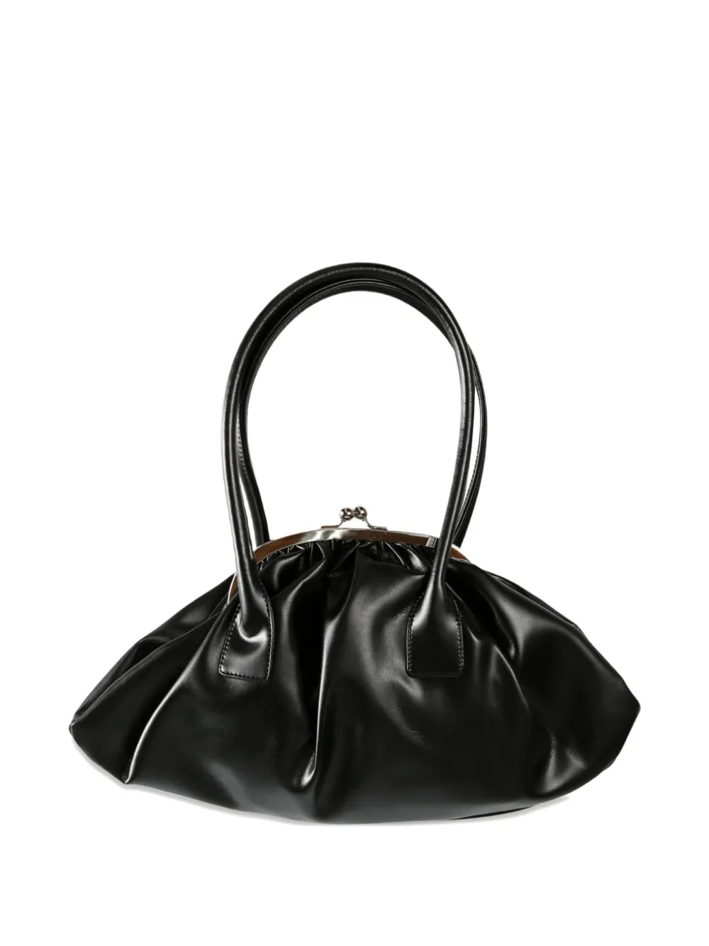 Comme Des Garçons Comme Des Garçons pleated-clasp shoulder bag - Zwart