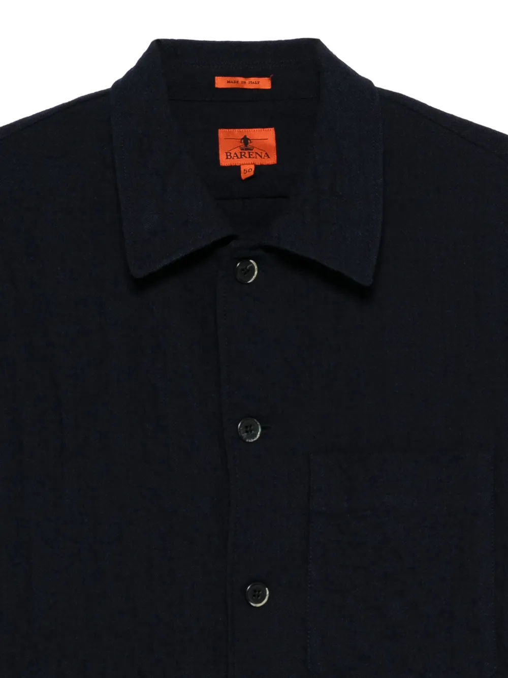 Barena Vest met gewatteerde zak Blauw