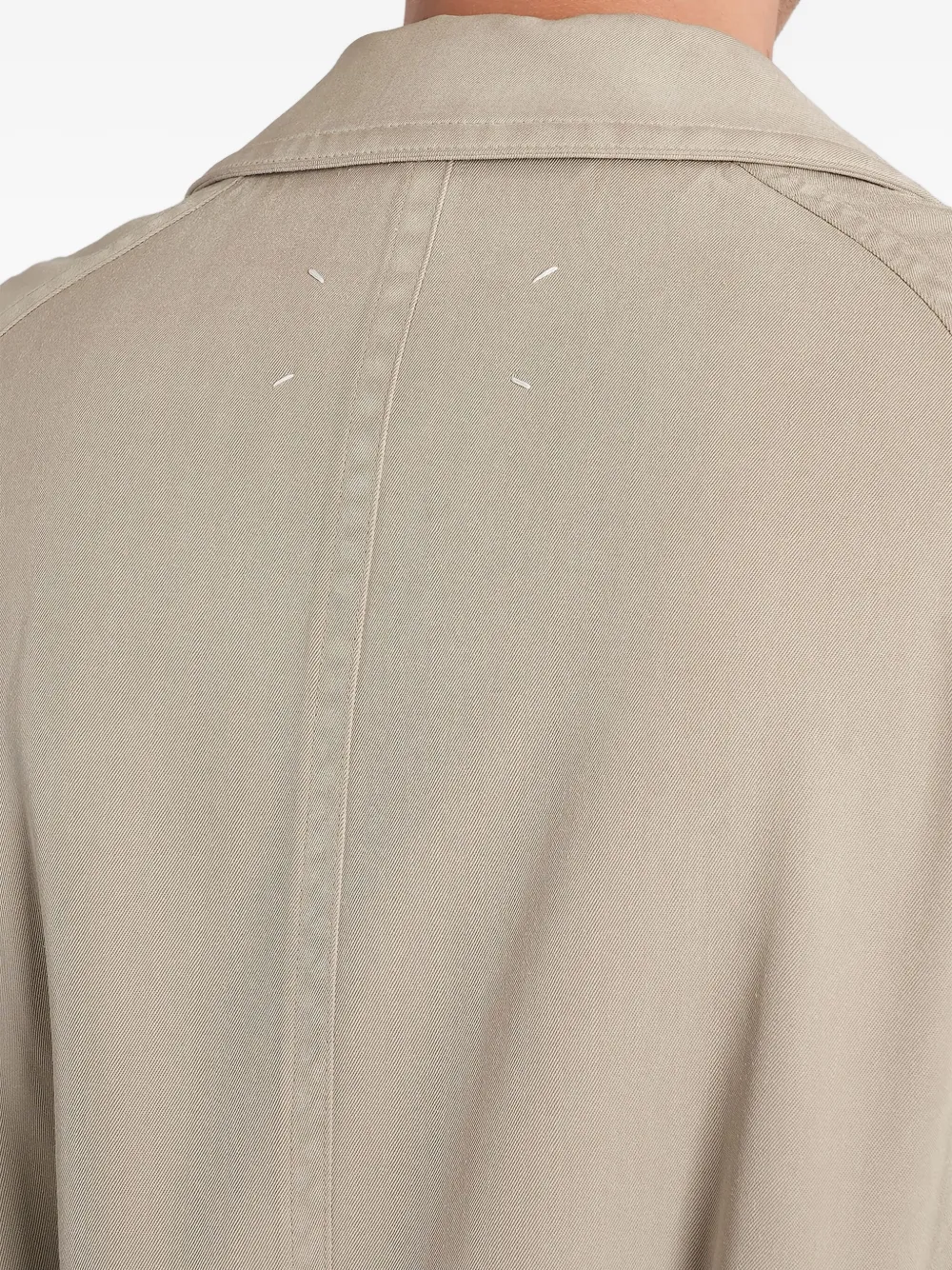 Maison Margiela Trenchcoat met gelaagd effect en ceintuur Beige