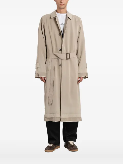 Maison Margiela belted layered-effect trench coat