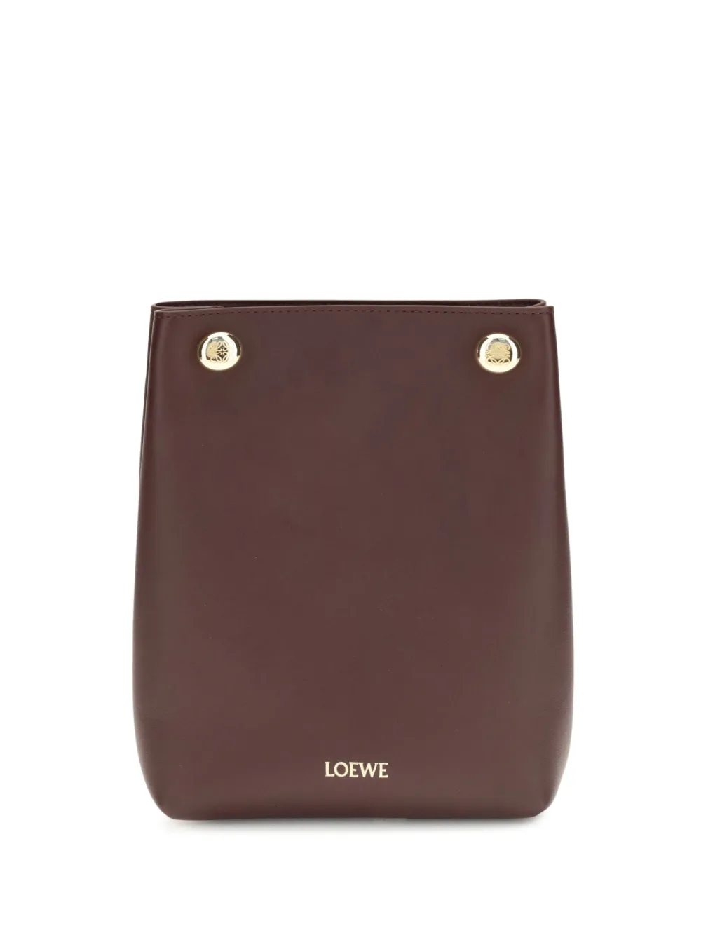 LOEWE Buidel van kalfsleer met trekkoord - Bruin